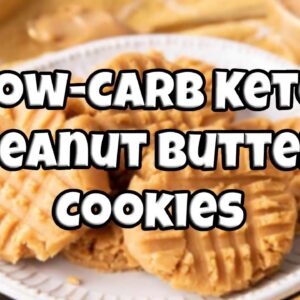Low-Carb Keto Peanut Butter Cookies - Quick and Easy Diet Recipe How to Make Snack or Dessert