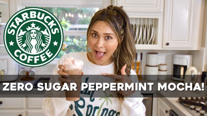 Zero Sugar Starbucks Peppermint Mocha! Low Calorie, Low Carb & Weight Loss Recipe