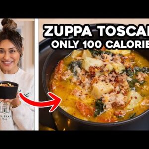The HACK Cuts Calories In HALF! Zuppa Toscana Soup with Only 100 Calories!